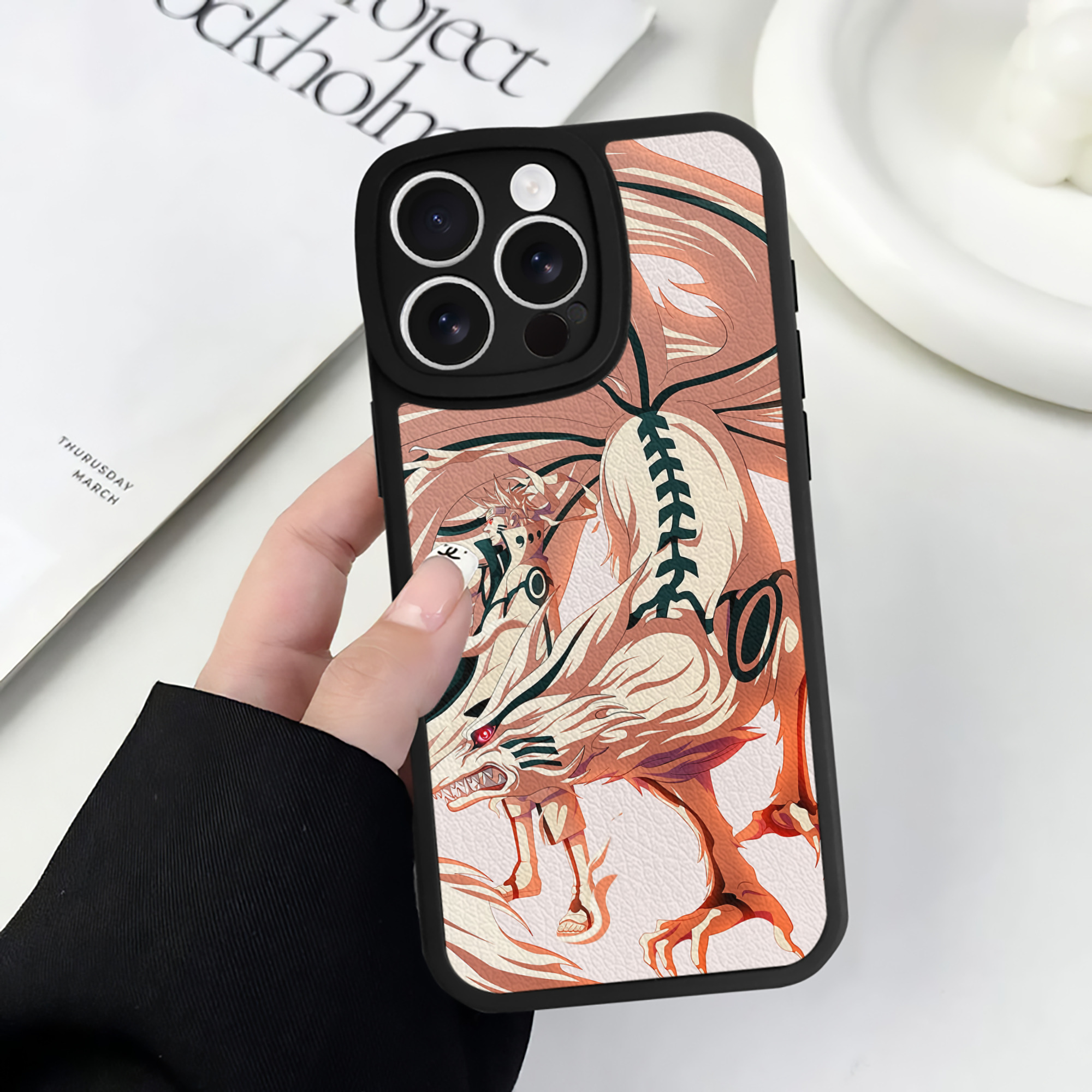 （画像用） NARUTO -ナルト- NARUTO -ナルト- 疾風伝 【iPhone 16シリーズ対応】シリコンスマホケース（レザー調） 材質：シリコン